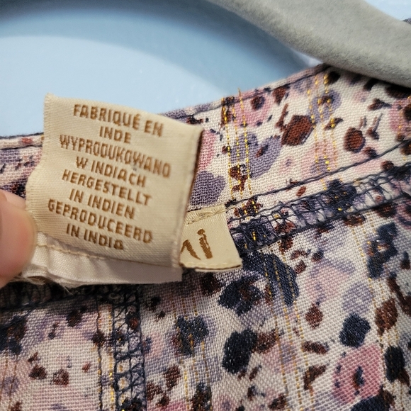 Nalini Bell Sleeve Open Front Floral Print Cardigan Multicolor One Size - Picture 7 of 10